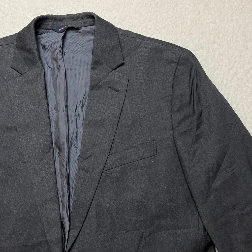 Banana Republic Blazer Mens 38S Gray Tailored Fit Two Button Suit Jacket 4299